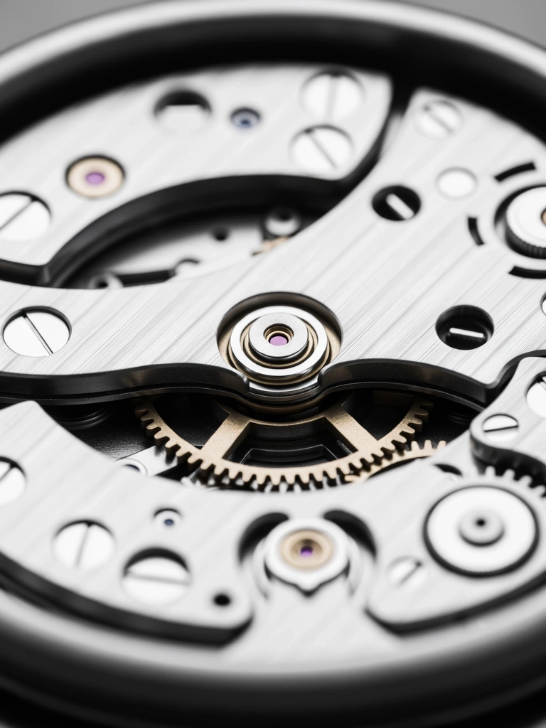 Detalle de engranajes reloj